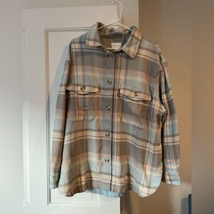 American Eagle plaid shacket, size extra large XL, EUC